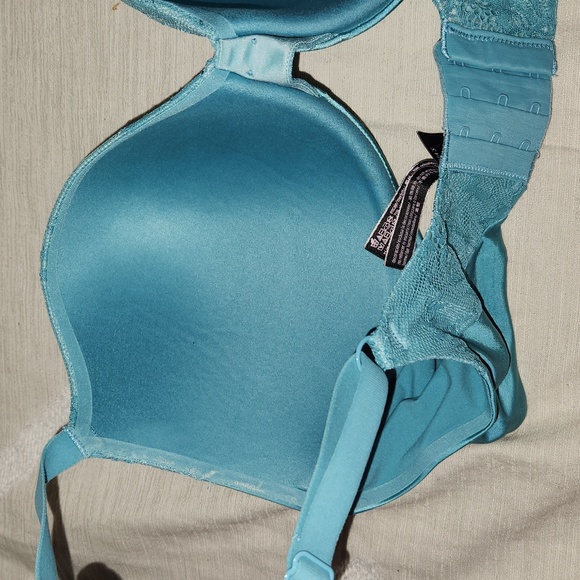 Victorias Secret Very Sexy Push Up turquoise/green blueUnderwire Bra Lace VS 38D - Picture 4 of 9